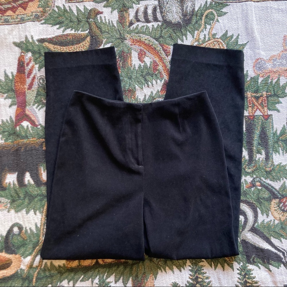 Velvety black pants